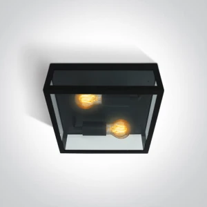 Gabbia P Czarna szer. 28cm. 2xE27 IP43 Zewnętrzna lampa sufitowa One Light 67406D/B