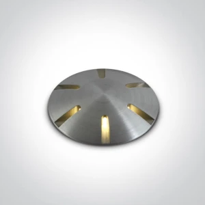Diaselo 6 LED 1W ściemnialna, odporna na uderzenia DIMM 3000K CRI85 IP67 IK08 Oczko tarasowe wpuszczane One Light 69044/AL/W