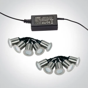 Dichalia 10xLED 0,2W Niebieski IP67 Zestaw dziesięciu oczek tarasowych wpuszczanych One Light 69002/BL