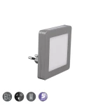 HANK Popielaty LED 0,3W z czujnikiem zmierzchu 3000K Lampka wtykowa do kontaktu z włącznikiem RL R22510111