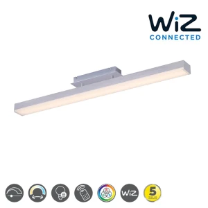 LIVARO Biały mat LED 20W sterowana aplikacją WIZ RGB 3000-5000K Lampa sufitowa Trio 658210131