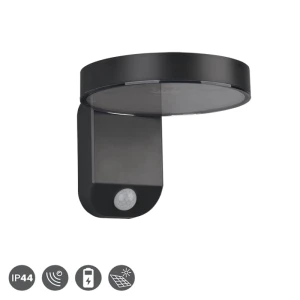 POSADAS Antracyt LED 4,5W Czujnik ruchu i zmierzchu, Zasilanie solarne 3000K IP44 Kinkiet zewnętrzny RL R22251142