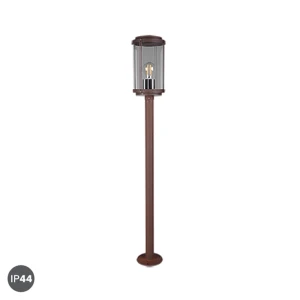 TANARO Rdzawa miedź wys. 1m. E27 IP44 Lampa ogrodowa stojąca Trio 402360124