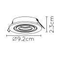 Oczko sufitowe uchylne TUBE Czarny GU10 Lucide 229540130  5411212221308 lampynox noxbox www.lampynox.pl 6.jpg