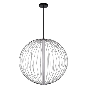 CARBONY Czarna Lampa wisząca LED 10W 2700K LUCIDE 20414/60/30