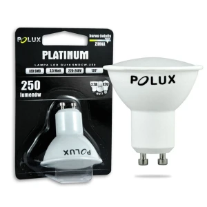 Reflektor LED GU10 3,5W SMDCW 250lm Platinum 6400K (na stanie 8 szt., wysyłka 8 szt.)