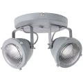 Spot CARMEN Szary LED 2x5W 3000K Brilliant G55424/70 | 4004353270031 noxbox lampynox www.lampynox.pl