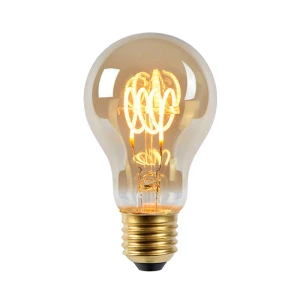 LED spirala ściemnialna Smoke Grey 5W 2200K DIM Barwa ciepła E27 Żarówka filament Lucide 49042/05/65