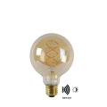 Żarówka zewnętrzna filament LED z czujnikiem zmierzchu spirala Amber śr. 9,5cm. 4W 2200K Barwa ciepła E27 Lucide 490320462  5411212491268 lampynox noxbox 1.jpg