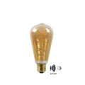 Żarówka filament LED z czujnikiem zmierzchu spirala Amber 4W 2200K Barwa ciepła E27 Lucide 490340462  5411212491275 lampynox noxbox www.lampynox.pl 2.jpg