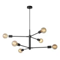 Lampa wisząca LESTER regulowana Czarna 6xE27 Lucide 214240630  5411212211330 lampynox noxbox www.lampynox.pl 3.jpg