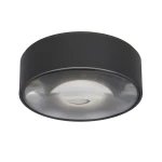 RAYEN Czarna LED ściemnialny DIM śr. 10cm. 6W 3000K IP65 Oczko natynkowe Lucide 27120/06/30
