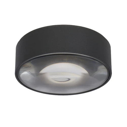 Oczko natynkowe ściemnialne RAYEN Czarna LED DIM śr. 10cm. 6W 3000K IP65 Lucide 271200630  5411212271808 lampynox noxbox www.lampynox.pl 1.jpg