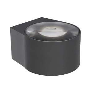 RAYEN Czarny LED góra-dół 12W 3000K IP65 Kinkiet łazienkowy Lucide 27220/12/30