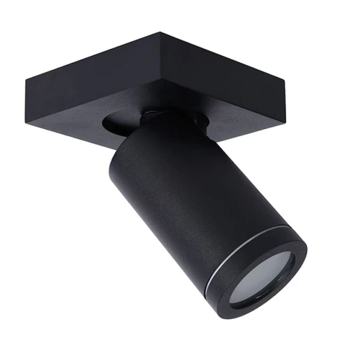 Spot łazienkowy TAYLOR Czarny ściemnialny LED DIM 5W 2200K3000K GU10 IP44 Lucide 099300530  5411212092618 lampynox noxbox www.lampynox.pl 1.jpg