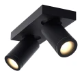 Spot łazienkowy TAYLOR Czarny ściemnialny LED DIM 2x5W CRI95 2200K3000K GU10 IP44 Lucide 099301030  5411212092632 lampynox noxbox www.lampynox.pl 3.jpg