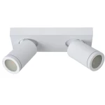 TAYLOR Biały ściemnialny LED DIM 2x5W CRI95 2200K/3000K GU10 IP44 Spot łazienkowy Lucide 09930/10/31