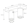 Spot łazienkowy TAYLOR Biały ściemnialny LED DIM 2x5W CRI95 2200K3000K GU10 IP44 Lucide 099301031  5411212092649 lampynox noxbox www.lampynox.pl 7.jpg