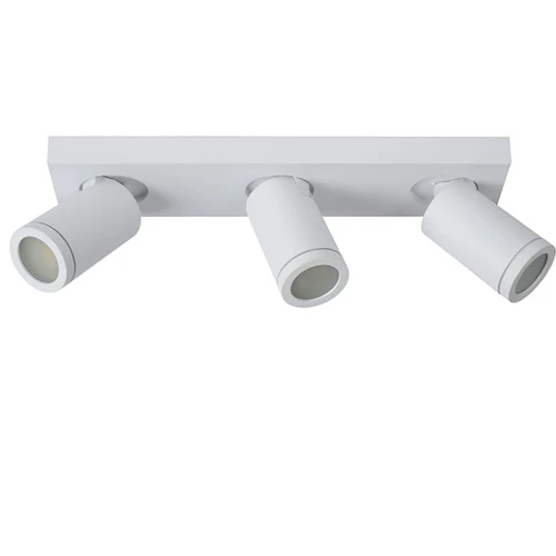 Spot łazienkowy TAYLOR Biały ściemnialny LED DIM 3x5W CRI95 2200K3000K GU10 IP44 Lucide 099301531  5411212092663 lampynox noxbox www.lampynox.pl 1.jpg
