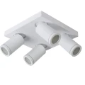 Spot łazienkowy TAYLOR Biały ściemnialny LED DIM 4x5W CRI95 2200K3000K GU10 IP44 Lucide 099302031  5411212092687 lampynox noxbox www.lampynox.pl 1.jpg