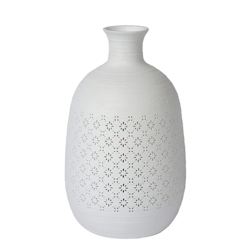 Lampka stołowa TIESSE Porcelanowa Biała śr. 15,4cm. E14 Lucide 135342631  5411212134127 lampynox noxbox www.lampynox.pl 1.jpg