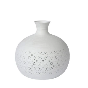 TIESSE Porcelanowa Biała śr. 19,6cm. E14 Lampka stołowa Lucide 13534/19/31