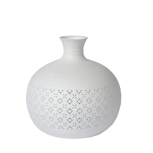 Lampka stołowa TIESSE Porcelanowa Biała śr. 19,6cm. E14 Lucide 135341931  5411212134110 lampynox noxbox www.lampynox.pl 1.jpg