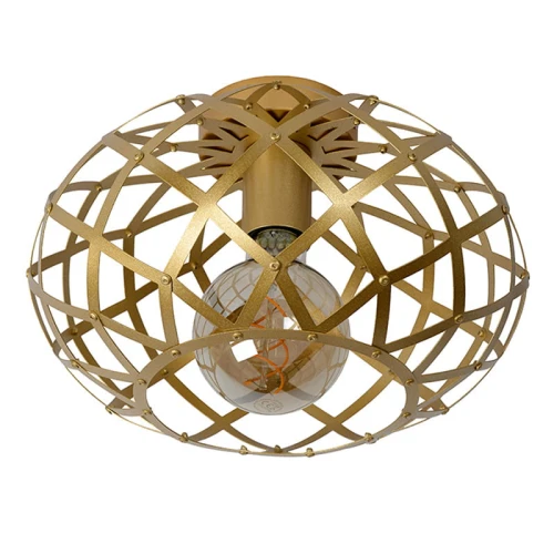 Lampa sufitowa WOLFRAM Matowe złoto  Mosiądz śr. 30cm. E27 Lucide 211173002  5411212211293 lampynox noxbox www.lampynox.pl 1.jpg