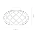 Lampa sufitowa WOLFRAM Matowe złoto  Mosiądz śr. 30cm. E27 Lucide 211173002  5411212211293 lampynox noxbox www.lampynox.pl 4.jpg