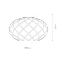 Lampa sufitowa WOLFRAM Czarna śr. 30cm. E27 Lucide 211173030  5411212211309 lampynox noxbox www.lampynox.pl 4.jpg