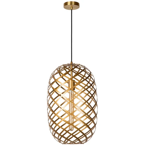 Lampa wisząca WOLFRAM Matowe złoto  Mosiądz śr. 32cm. E27 Lucide 214173202  5411212211170 lampynox noxbox www.lampynox.pl 1.jpg