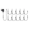 Oczka sufitowe COSA Stalowy/Zimny biały LED 10x0.45W 6500K Brilliant G03093/82  | 4004353047398 noxbox lampynox www.lampynox.pl