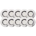 Oczka sufitowe COSA Stalowy/Zimny biały LED 10x0.45W 6500K Brilliant G03093/82  | 4004353047398 noxbox lampynox www.lampynox.pl