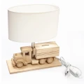 Lampka stołowa dziecięca Ciężarówka - Skarbonka 411.24.09 E27 Hellux | 5902041389500 noxbox lampynox www.lampynox.pl