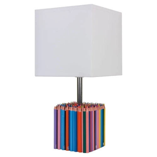Lampka stołowa dziecięca Kolorowe Kredki E27 Hellux | 5902041385922 noxbox lampynox www.lampynox.pl