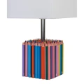 Lampka stołowa dziecięca Kolorowe Kredki E27 Hellux | 5902041385922 noxbox lampynox www.lampynox.pl