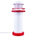 Lampka stołowa dziecięca Latarnia czerwona LED Hellux 411.30.24 | 5902041385984 noxbox lampynox www.lampynox.pl