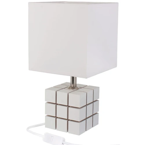 Lampka stołowa Rubi biały E27 Hellux 411.34.09 | 5902041389074 noxbox lampynox www.lampynox.pl