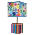 Lampka stołowa dziecięca Kolorowe Kredki E27 Hellux | noxbox lampynox www.lampynox.pl