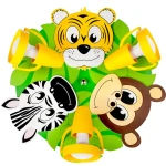 Safari 3xE14 Lampa sufitowa dziecięca Hellux 524.84.20