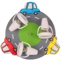 Lampa sufitowa dziecięca Samochodziki 3xE14 Hellux 524.34.08 | noxbox lampynox www.lampynox.pl