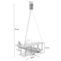 Lampa wisząca dziecięca Samolot duży E27 Hellux 104.11.12 | 5902041385953 noxbox lampynox www.lampynox.pl