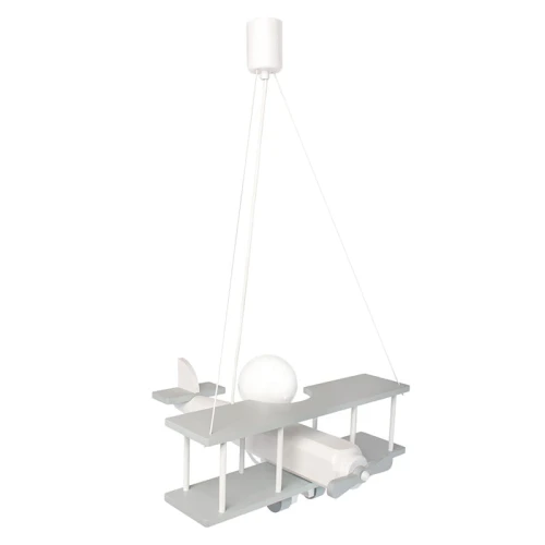 Lampa wisząca dziecięca Samolot duży E27 Hellux 104.11.12 | 5902041385953 noxbox lampynox www.lampynox.pl