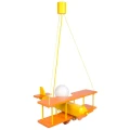 Lampa wisząca dziecięca Samolot duży E27 Hellux 104.11.17 | 5902041385533 noxbox lampynox www.lampynox.pl
