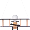 Lampa wisząca dziecięca Samolot duży E27 Hellux 104.11.19 | 5902041386073 noxbox lampynox www.lampynox.pl