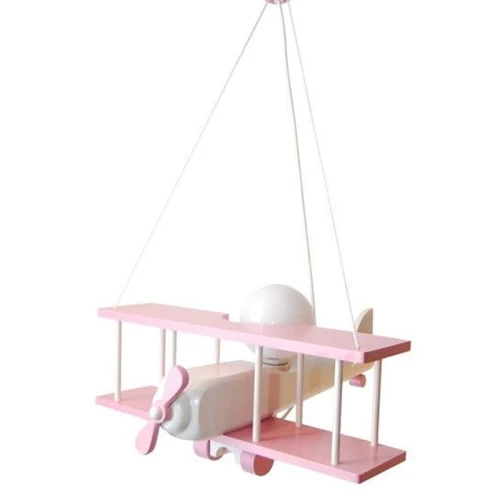 Lampa wisząca dziecięca Samolot duży E27 Hellux 104.11.22 | 5902041385557 noxbox lampynox www.lampynox.pl