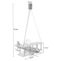 Lampa wisząca dziecięca Samolot duży E27 Hellux 104.11.24 | 5902041385564 noxbox lampynox www.lampynox.pl
