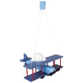 Lampa wisząca dziecięca Samolot duży E27 Hellux 104.11.27 | 5902041385595 noxbox lampynox www.lampynox.pl