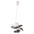 Lampa wisząca dziecięca Samolot E27 Hellux 104.10.39 | 5902041385915 noxbox lampynox www.lampynox.pl