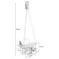 Lampa wisząca dziecięca Samolot E27 Hellux 104.10.39 | 5902041385915 noxbox lampynox www.lampynox.pl